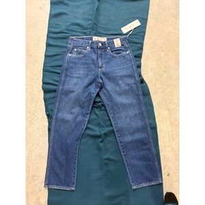 AMO Libby Mid Rise Slim Fit Tapered Leg Ankle Jeans Mastermind